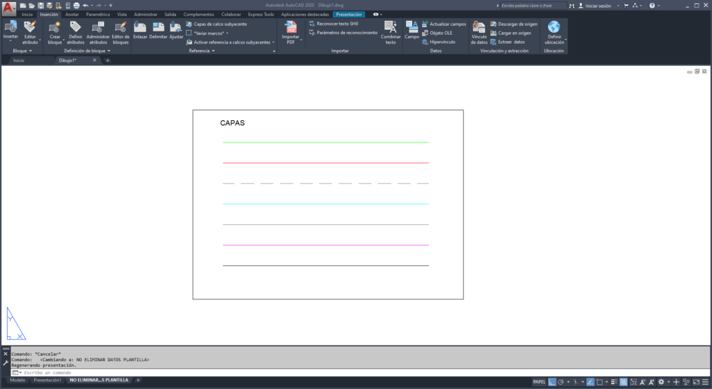 como configurar capas en autocad