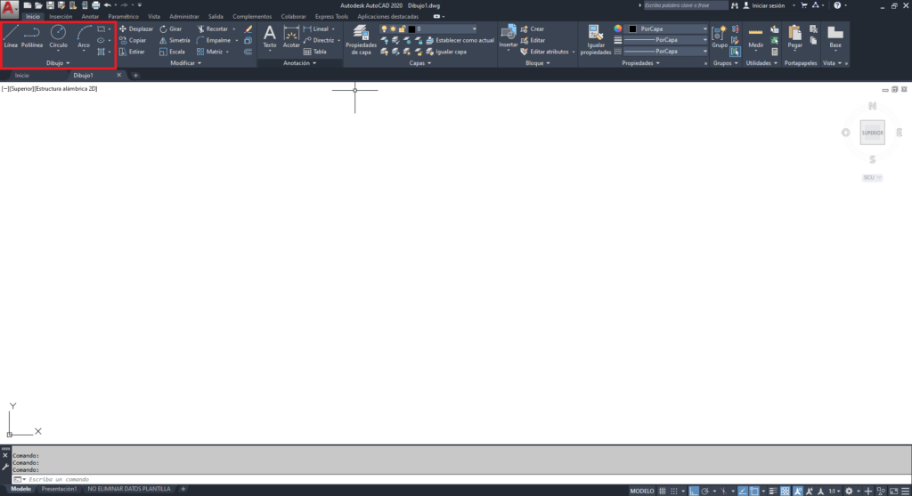 Dibujar en AutoCAD